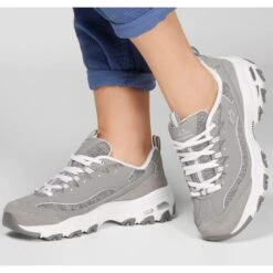 SKECHERS Women's D'lites Memory Foam Trainers -Best Shoe Store 2061294 004 alt5